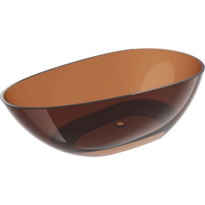 Mexen Glass седяща вана свободностояща прозрачна 170 x 85 см, хромиран капак - 58061708505 (58061708505)