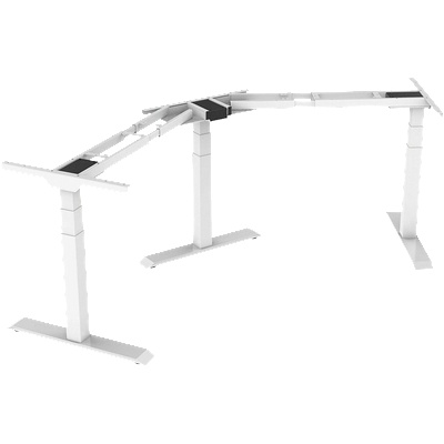 Carmen Повдигаща рамка за регулируемо ъглово бюро Carmen CR-223 C - бяла (3510066)