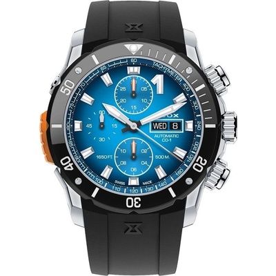Edox Мъжки часовник EDOX CO-1 Chrono Automatic 01128-3NOCA-BUIDN (56359)