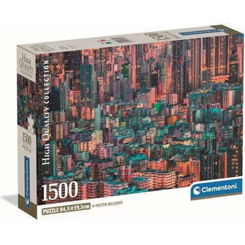 Clementoni - Puzzle The Hive Hong Kong - 1 500 piese
