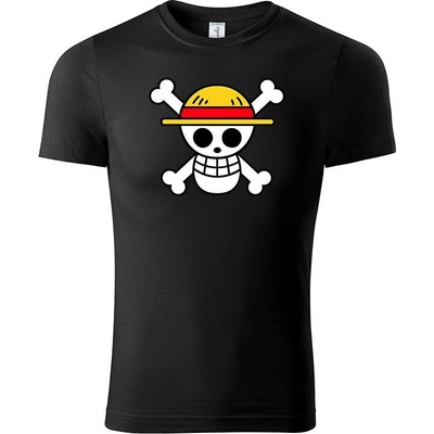 One Piece tričko Mugiwara černá