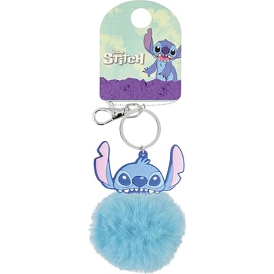 Prívesok na kľúče Lilo a Stitch Stitch pom pom
