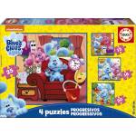 Educa - Puzzle 4v1 Blue's Clues - 1 - 39 piese