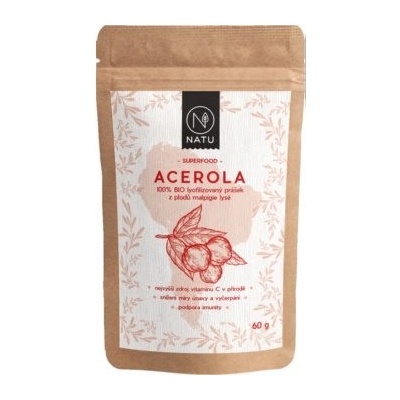 Natu Acerola prášek 80% BIO 60 g