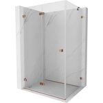Mexen Lunar-F сгъваема душ кабина лява 95 x 80 см, прозрачна, розово злато- 836-095-080-60-00-L (836-095-080-60-00-L)
