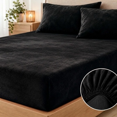 Top textil Prostěradlo mikroplyš černé 90x200