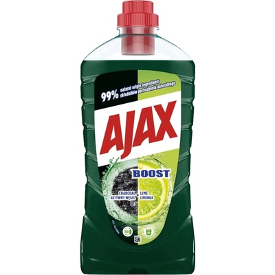Ajax Boost Charcoal and Lime čistiaci prostriedok na podlahy 1 l