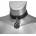 Leather & steel fashion Чокър baphomet red crystal leather choker - lsf9 56