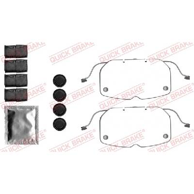 QUICK BRAKE Sada prísluženstva obloženia kotúčovej brzdy 1091792
