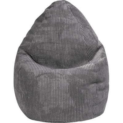 Beanbag sedací vak Shara XL 70 × 110 cm, tmavo sivý