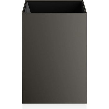 DECOR WALTHER Кошче за отпадъци в баня Corner 24 см тъмен метал мат (0614066)