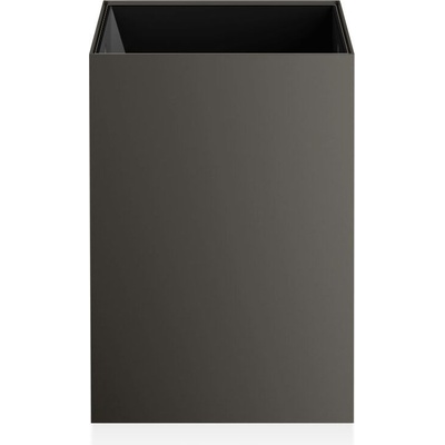 DECOR WALTHER Кошче за отпадъци в баня Corner 24 см тъмен метал мат (0614066)