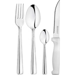 Inoxriv INOXRIV-KITCHEN-Комплект прибори за хранене 24части с ножове за стек 1, 8 mm (61125124) (0118264)