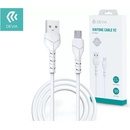 Devia EC144 USB - MicroUSB 1m bílý