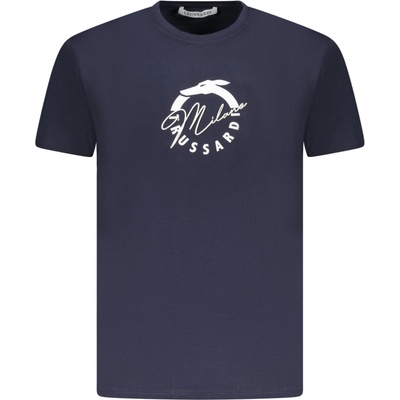 Trussardi Pánské triko s krátkým rukávem modré modrá