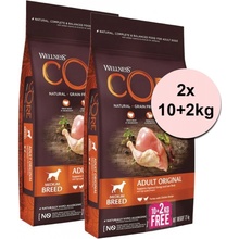 Wellness Core Adult Original Medium Breed Turkey & Chicken 2 x 10 kg