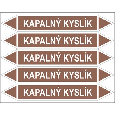 Značení potrubí, kapalný kyslík PZG 008191