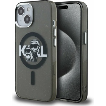 KARL LAGERFELD IML Glitter Karl and Choupette Sketch MagSafe Заден Калъф за iPhone 15 Black Karl Lagerfeld | Lilav | ЖЕНИ | UNI
