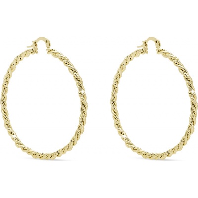 Biju Pozlacené náušnice s twistem 3682 1003682