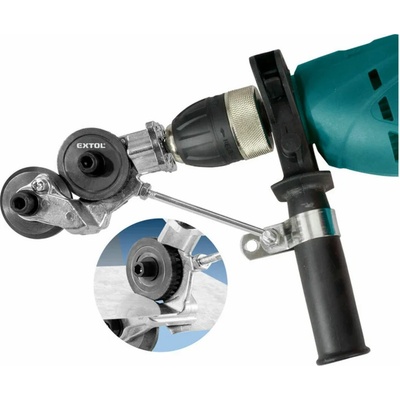 Extol Craft 913650 | Nadstavec na strihanie plechu do vŕtačky, max. 1.2mm, max. hrúbka strihaného plechu 1,2mm