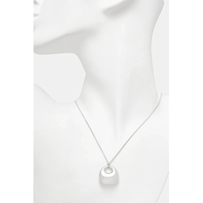 Tom Wood Сребърно колие Tom Wood Bao Pendant (101300)