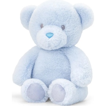 Keel Toys Eкологична плюшена играчка Keel Toys Keeleco - Бебе мече, синьо, 16 cm (SE9104)