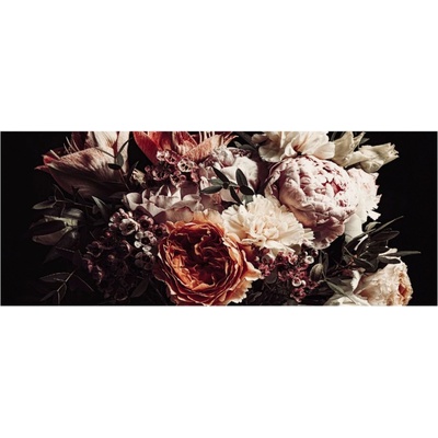 Skleněný obraz Bouquet kytky, 50 × 125 cm GL-12949