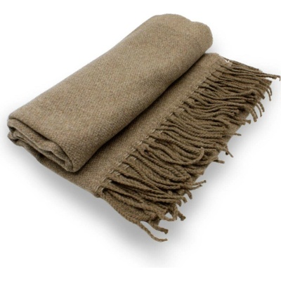 Krumlovanka šála taupe melange hřejivá P-72651-TP