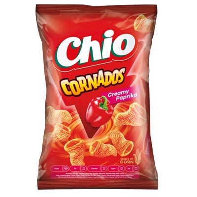 Chio Пържена царевична закуска Chio Cornados с вкус на червен пипер 65 г