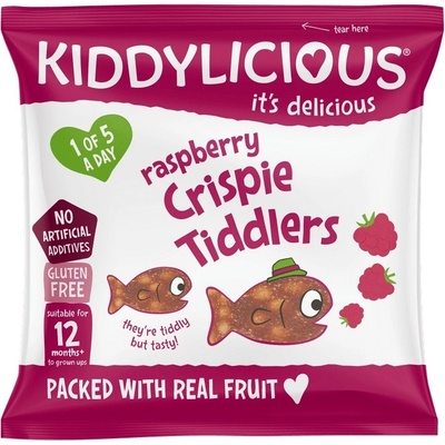Kiddylicious rybičky křupavé malino 12 g