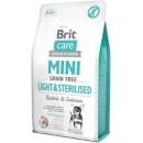 Granule pro psy Brit Care Mini Grain-free Light & Sterilised Rabbit & Salmon 2 x 7 kg