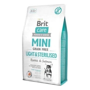 Brit Care Mini Grain-free Light & Sterilised Rabbit & Salmon 2 x 7 kg