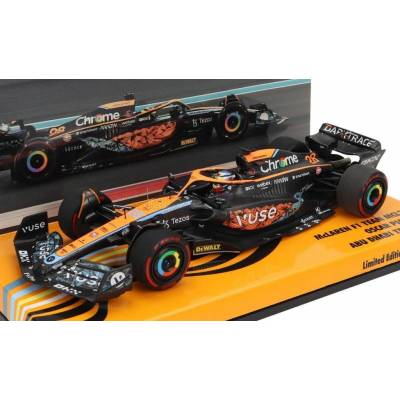 MINICHAMPS McLAREN F1 MCL36 MERCEDES TEAM MCLAREN N 28 TEST ABU DHABI 2022 OSCAR PIASTRI - ORANGE BLACK 1:43