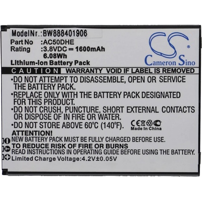 VHBW Батерия за Archos 50d Helium, 1600 mAh (888401906)