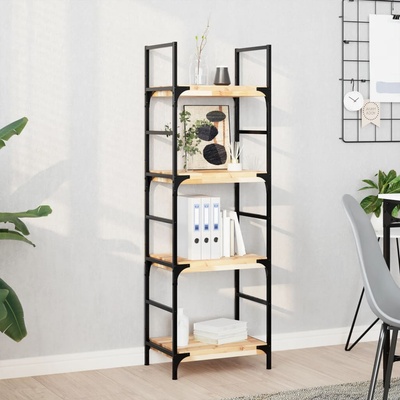 vidaXL Плаващи рафтове, 4 бр. , 60x30x4 см, необработена масивна акация (3279450)