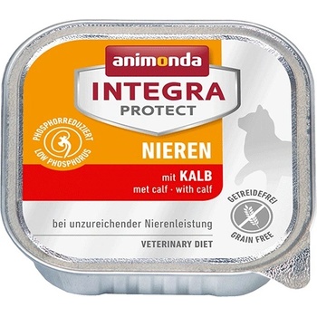 Animonda Integra Protect Renal -Храна с телешко месо, за котки с бъбречна недостатъчност, 4 броя х 100 гр