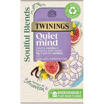 Twinings čaj SOULFUL BLENDS QUIET MIND s rooibosem vanilkou a fíky 20 sáčků 40 g