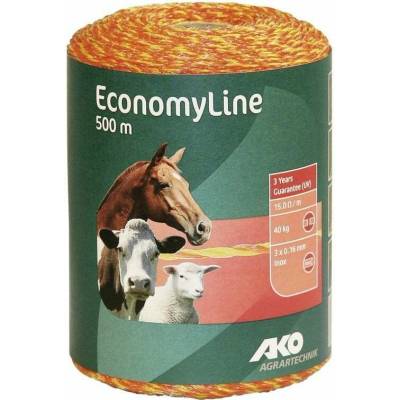 Lanko pro elektrický ohradník EconomyLine 500m žluto-oranžová