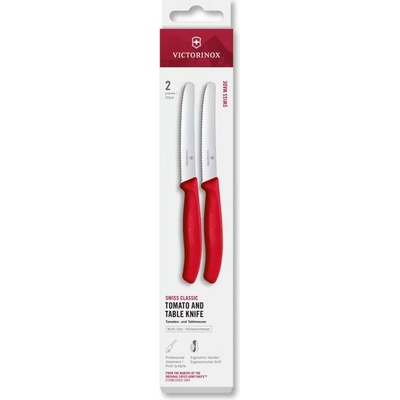 Victorinox Sada kuchyňských nožů na zeleninu SWISS CLASSIC 11 cm 2 ks červená 6.7831.2C1