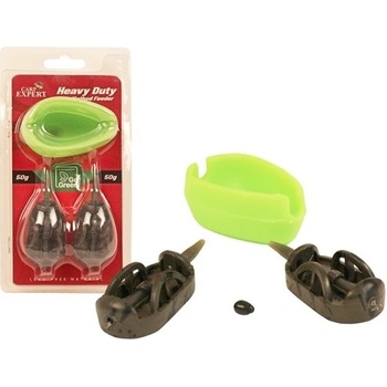 CARP EXPERT - Sada kŕmidiel Heavy Duty Method Feeder Go Green 70 g 2 ks