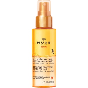 NUXE Sun Хидратиращо защитно млечно олио за коса, 100 ml