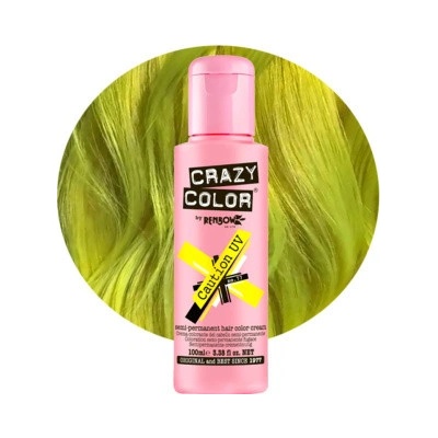 Crazy Color farba na vlasy 77 Caution Neon Yellow 100 ml