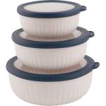 Outwell Комплект съдове Outwell Cookout Bowl Set With Lids Food storage - Blue & Grey - размер Set of 3 Bowls: S, M, L (532-3220-0111)