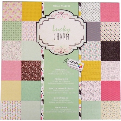 Papír na scrapbooking Craft Sensations 30.5x30.5 cm - 24 listů - Lucky Charm