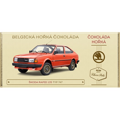 Choco Pola Škoda Rapid 135, 747 hořká 100 g