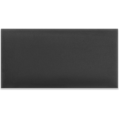 Čalouněný nástěnný panel Intesi grafitový 80x20 cm velurový do ložnice