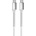 Leki Кабел Leki bycph Pro от USB-C към USB-C, 100W, 1m, Бял (9-64)