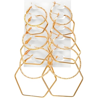 HARAHU Комплект обеци ru-26880 - Златна kp26880 (ru-26880)