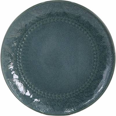 DOMOLETTI Jídelní talíř Blue arabic 26,6 cm, modrý