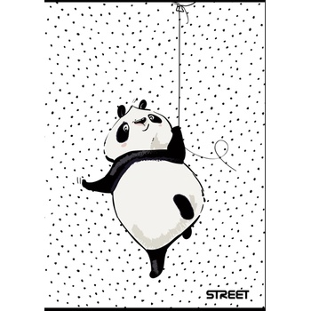 STREET Тетрадка Street, А5, бели листа, 54листа, B&W (30042-А-BLACK/WHIT)